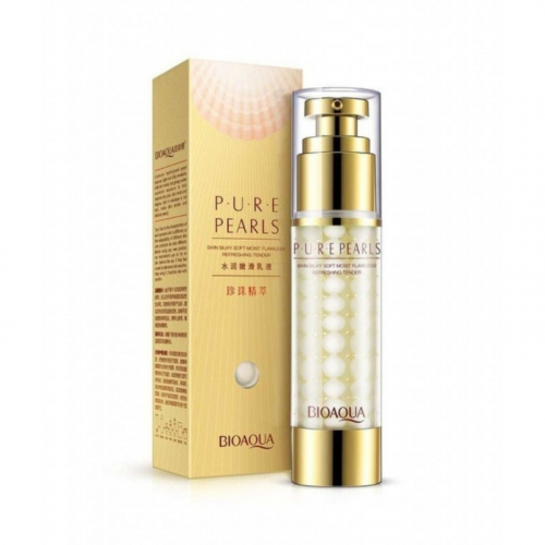 Эмульсия для лица с жемчужной пудрой Bioaqua Pure Pearls