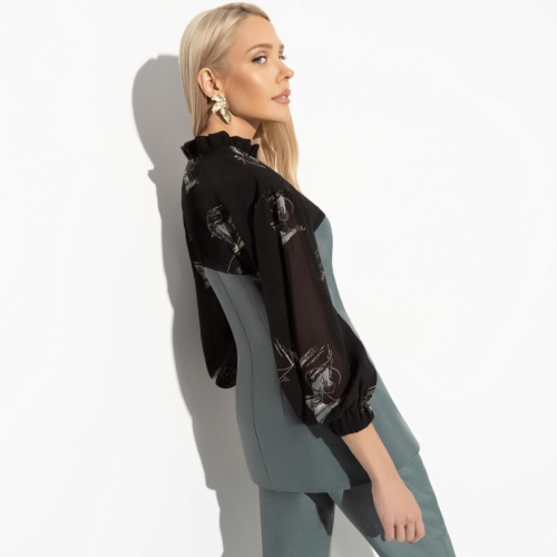 Ст.цена 2490р. Брючный костюм, Подчеркни главное (elegant, 2 в 1) 00000010985 Зелёный
