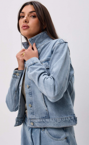 Куртка джинс F312-1237 middle blue