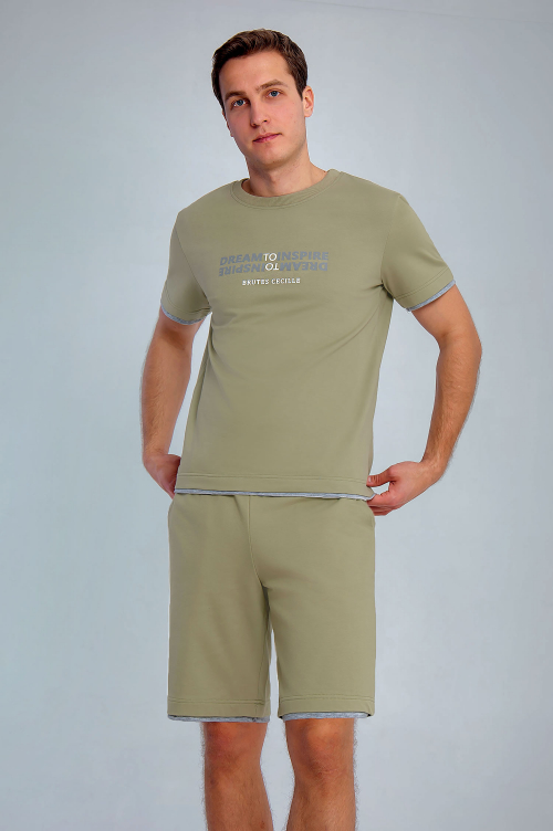 Арт. 63609 Комплект с шортами мужской 48-56 (5 шт)