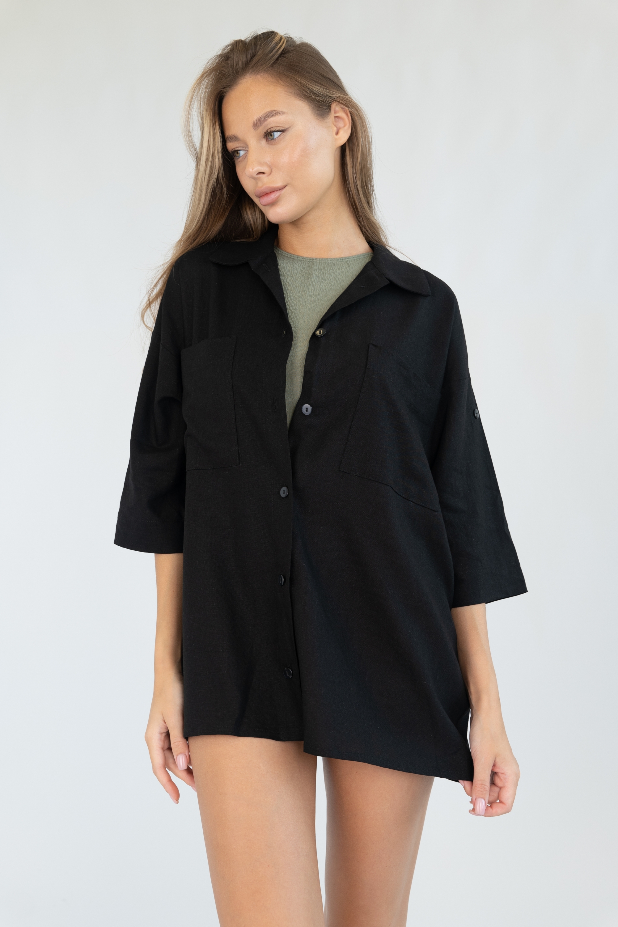 НОВИНКА! Рубашка пляжная Bip-bip Beachwear BOULOURI Черный