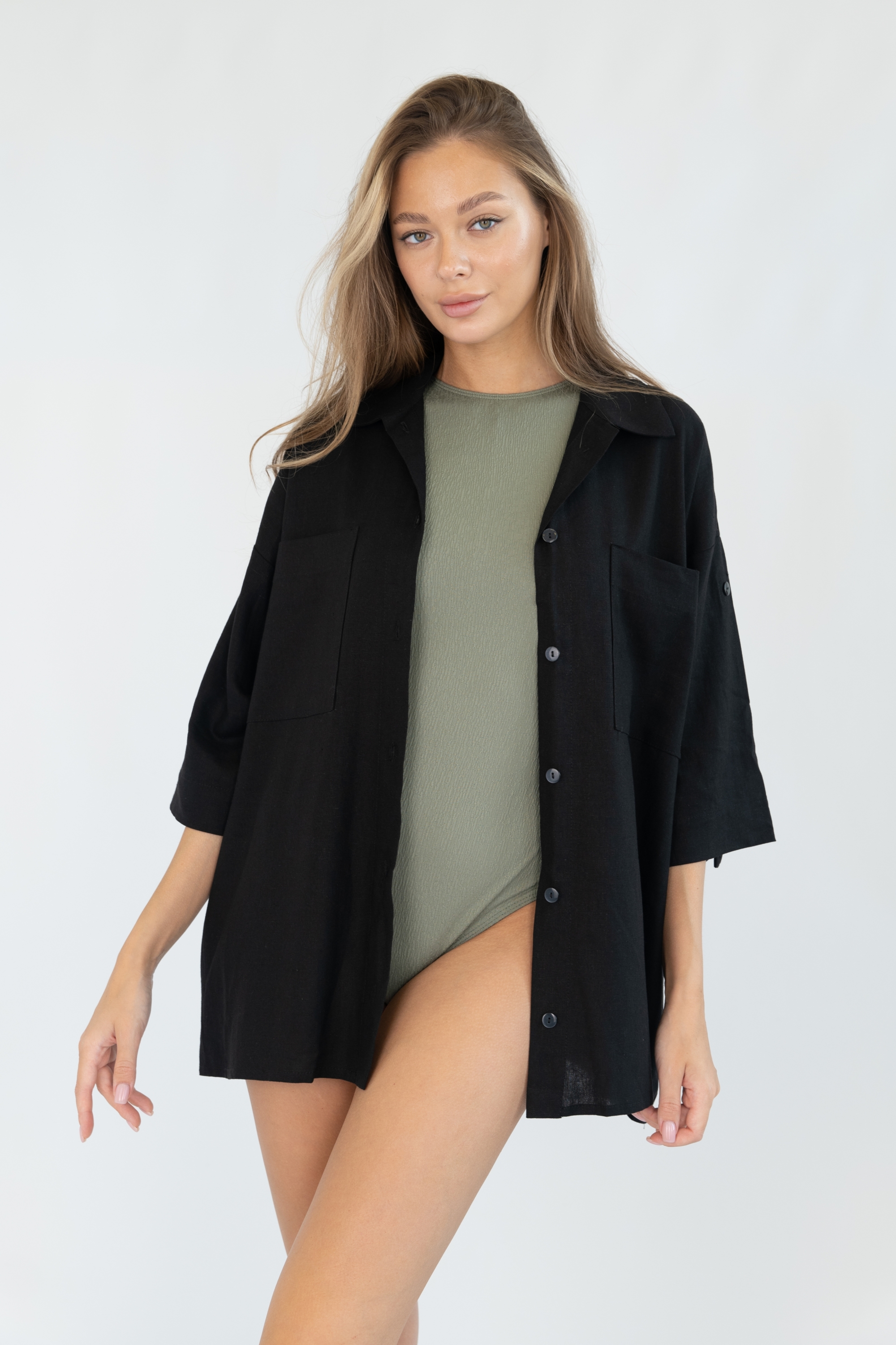 НОВИНКА! Рубашка пляжная Bip-bip Beachwear BOULOURI Черный