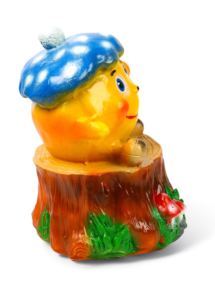 Садовая фигура из гипса «Колобок в кепке», 46×35×35 см