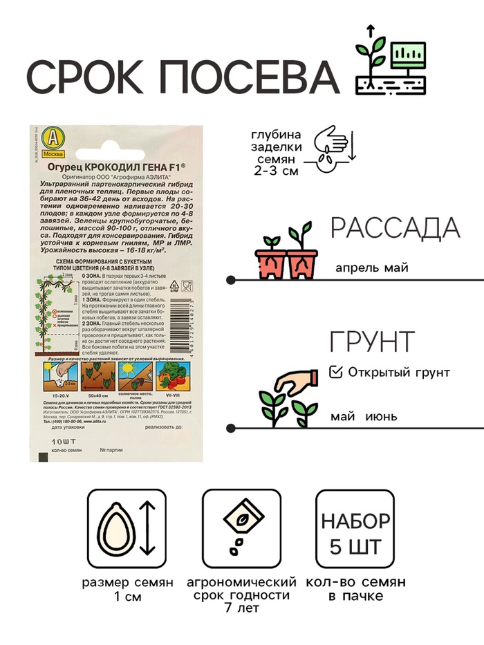 Семена Огурец