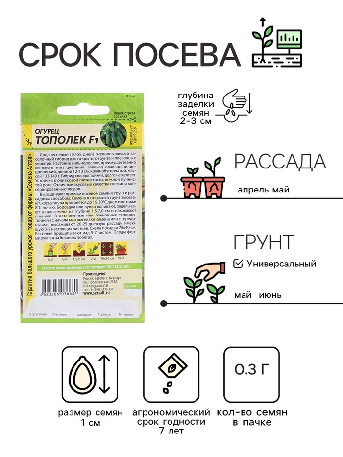 Семена Огурец