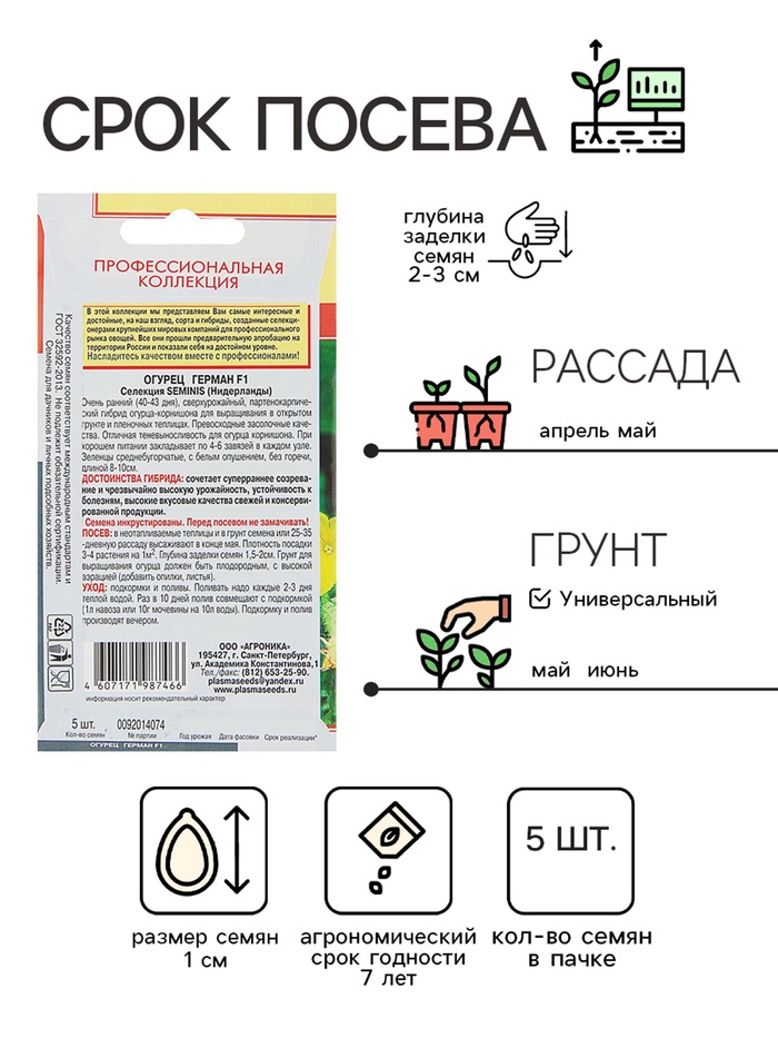 Семена огурца