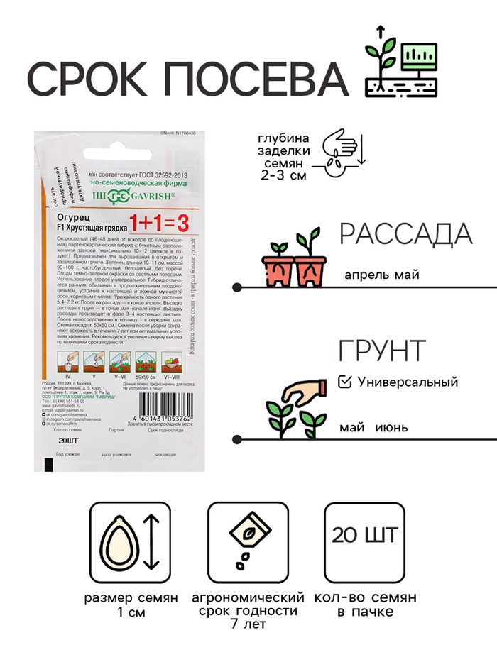 Семена Огурец