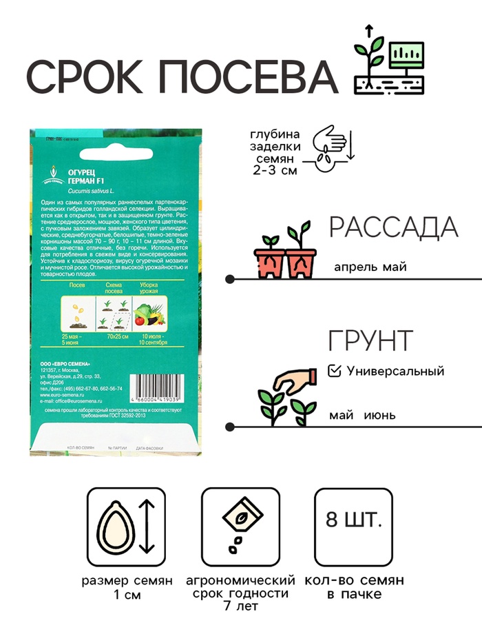 Семена огурца