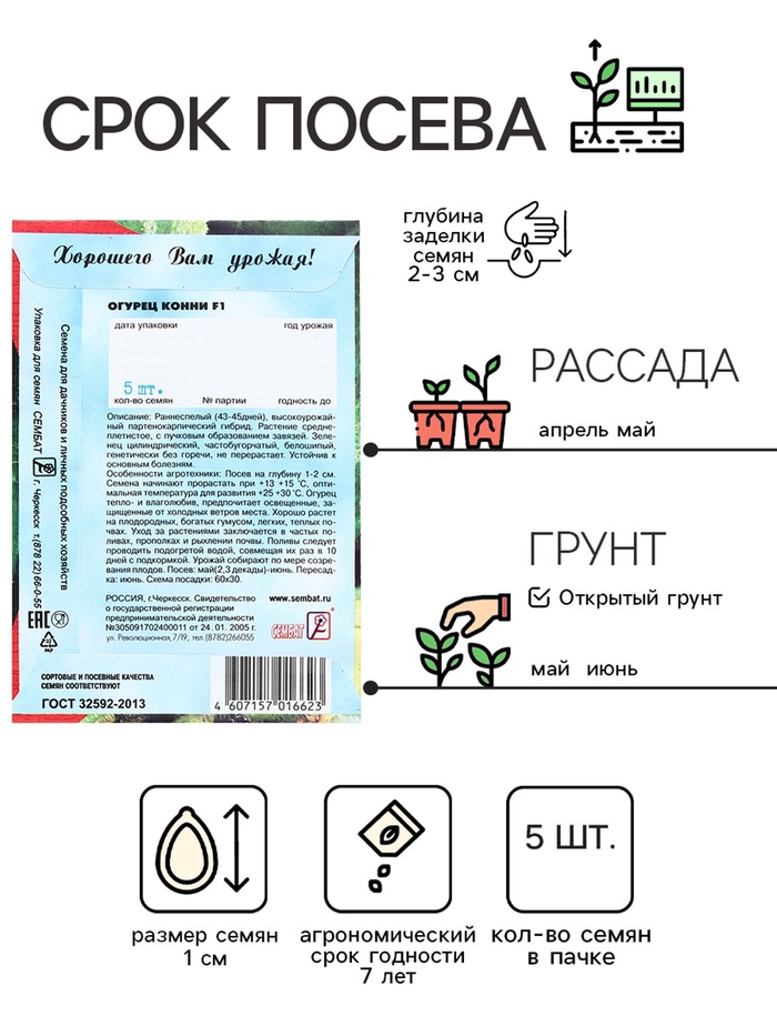 Семена Огурец