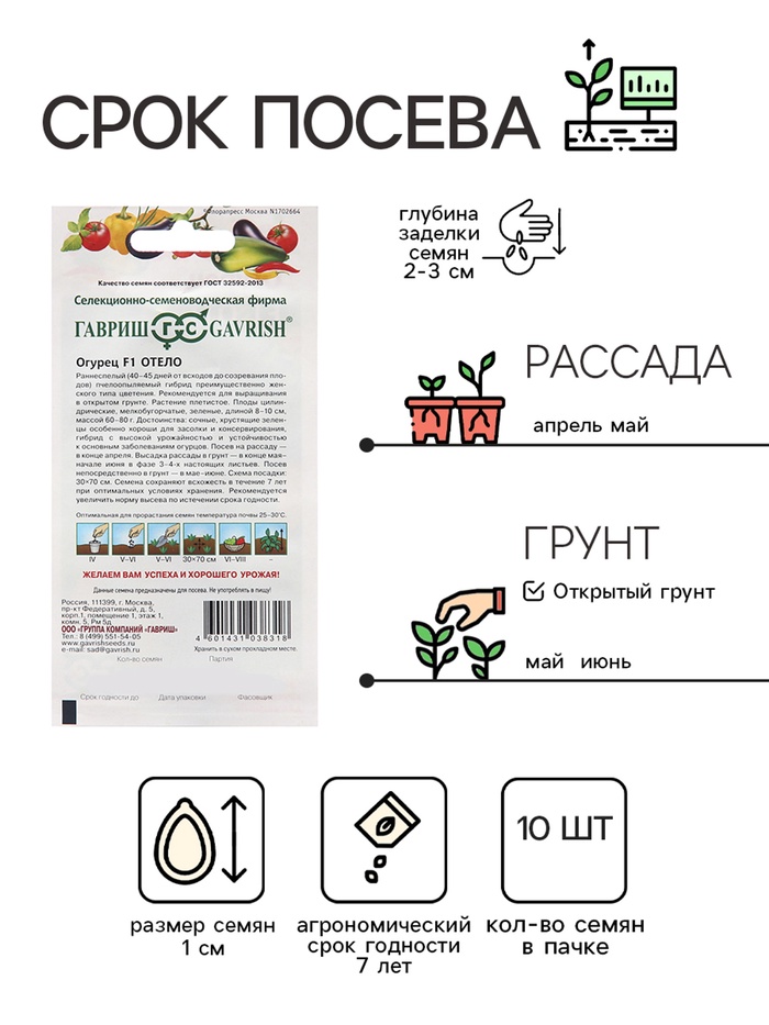 Семена Огурец