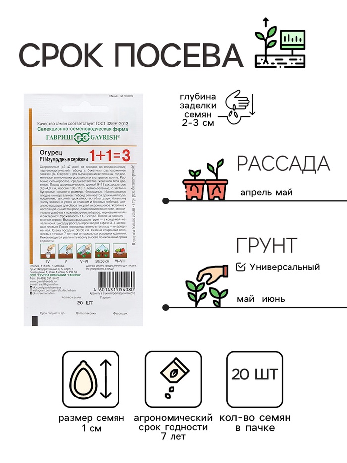 Семена Огурец