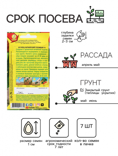 Семена Огурец 