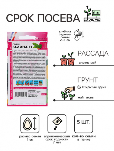 Семена огурца 