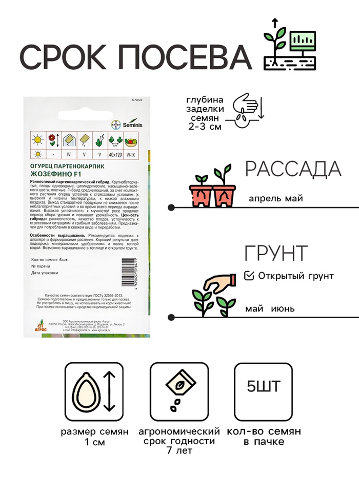 Семена Огурец