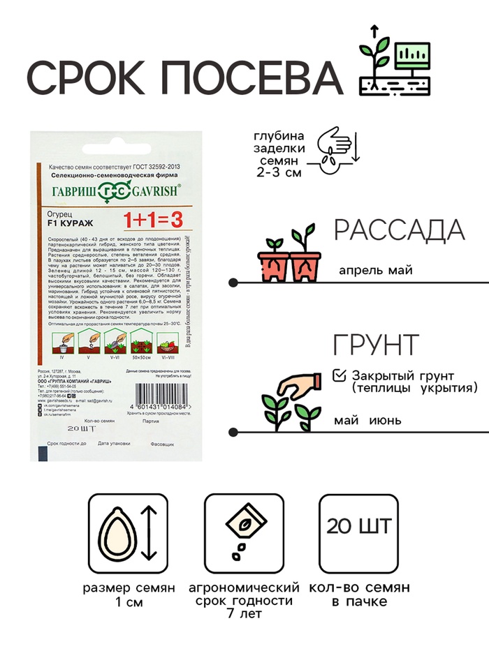 Семена Огурец