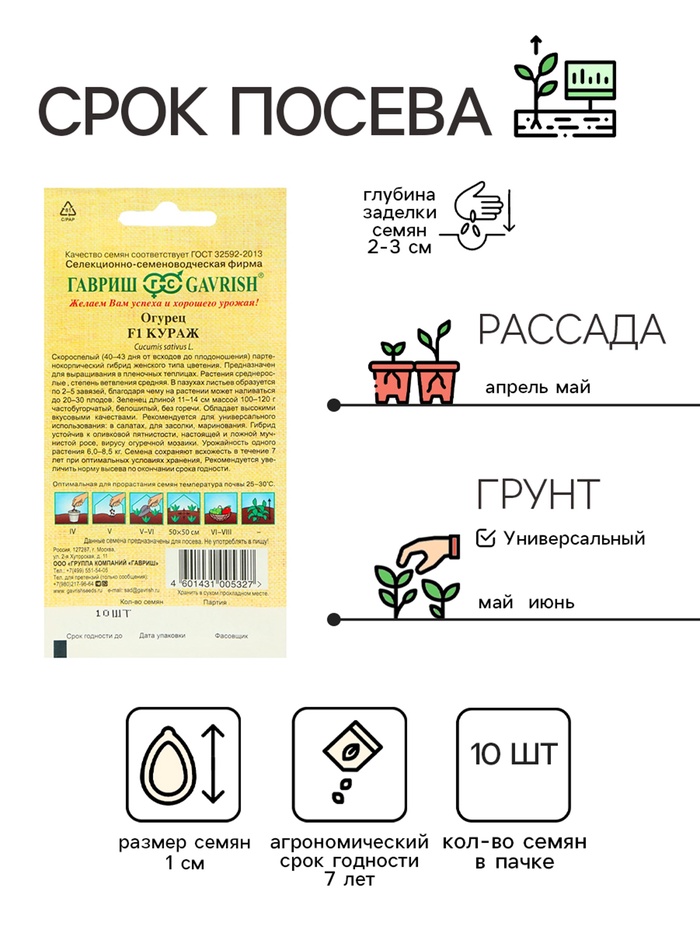 Семена Огурец