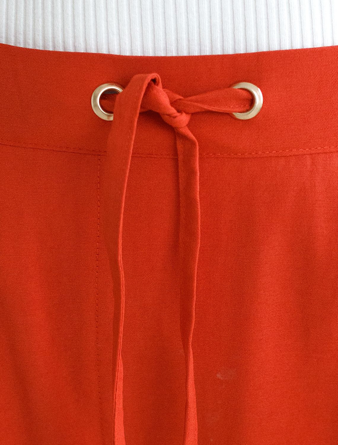 Брюки из плотного лиоцелла D24.265 терракотовый