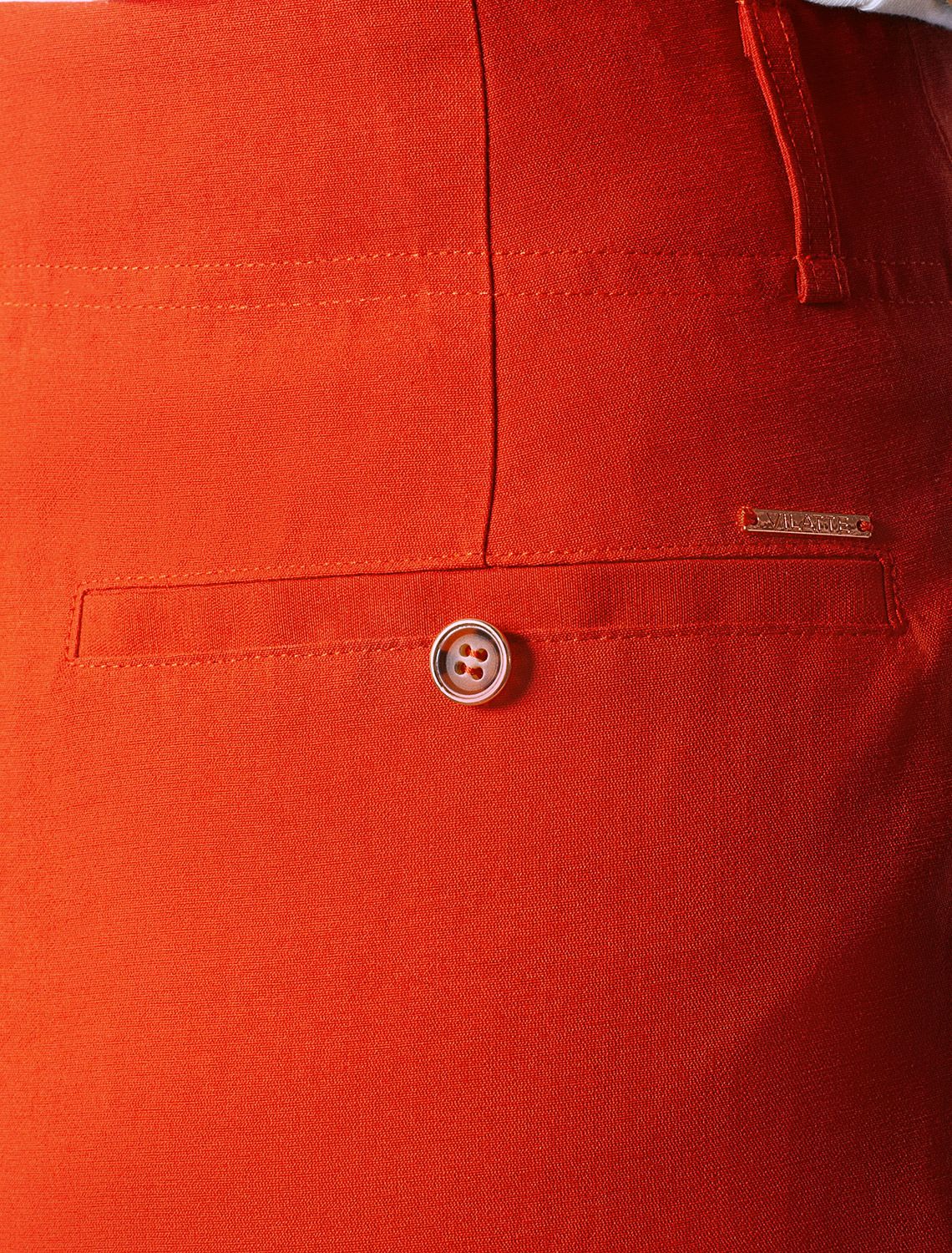 Шорты-бермуды из плотного лиоцелла D28.057 терракотовый