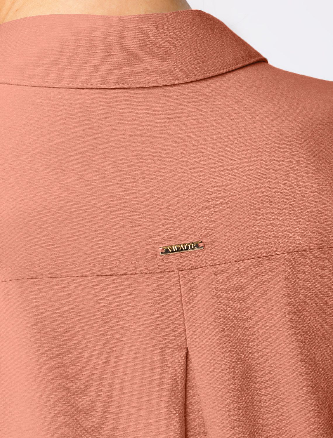 Блузка из плотного лиоцелла D29.267 дымчато-коралловый