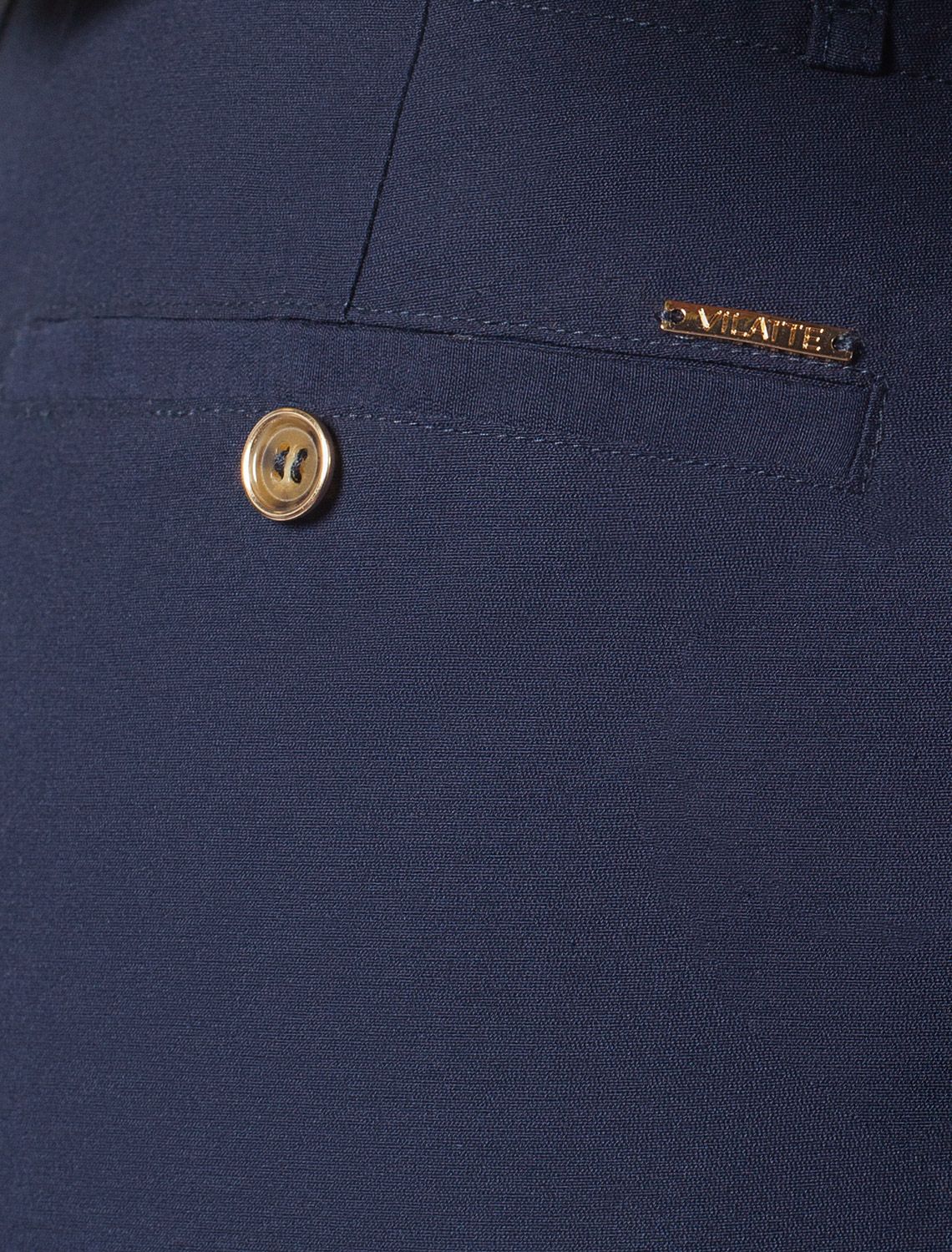 Шорты-бермуды из плотного лиоцелла D28.057 темно-синий