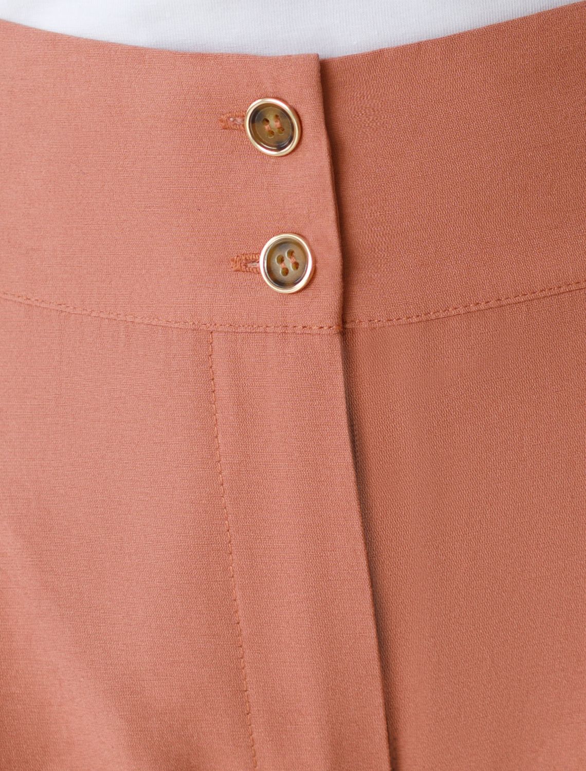 Брюки-палаццо из плотного лиоцелла D24.267 дымчато-коралловый