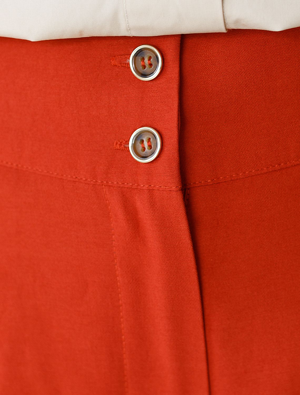 Брюки-палаццо из плотного лиоцелла D24.267 терракотовый