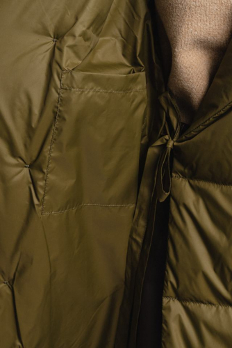 Пуховик: В079-12-61 Хаки Dark Olive 19-0516