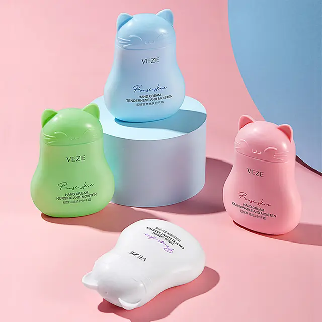 VEZE Крем для рук Fragrance Fashionable Парфюмированный МОДНЫЙ (розовый котик) 60г (FZ-18540)
