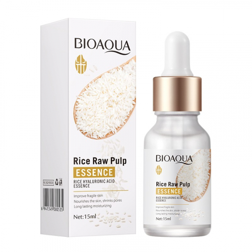 BIOAQUA  Эссенция для лица RICE RAW PULP Обновляющая с экстрактом РИСА  15мл  (BQY80535)