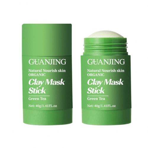 GUANJING  Маска для лица Стик CLAY MASK Глиняная Очищающая ЗЕЛЁНЫЙ ЧАЙ  40г  (GJ-7048)