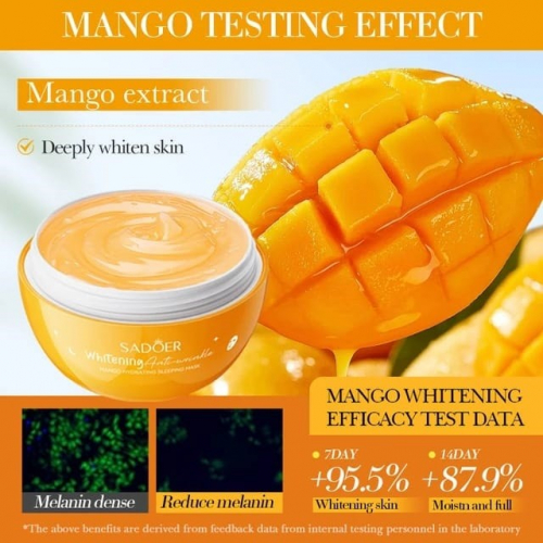 SADOER  Маска для лица Ночная Whitening MANGO от морщин МАНГО  120г  (SD-13101)