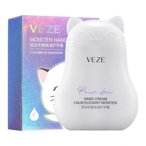 VEZE  Крем для рук Fragrance Elegant Парфюмированный ЭЛЕГАНТНЫЙ  (белый котик)  60г  (FZ-18564)
