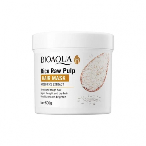 BIOAQUA  Маска для волос RICE RAW PULP с экстрактом РИСА  500г  (BQY-51810)