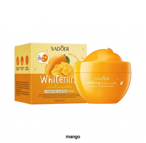 SADOER  Маска для лица Ночная Whitening MANGO от морщин МАНГО  120г  (SD-13101)