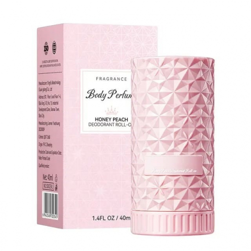 SADOER  Дезодорант роликовый Body Perfume HONEY PEACH парфюмированный СОЧНЫЙ ПЕРСИК  40мл  (SD-02341)