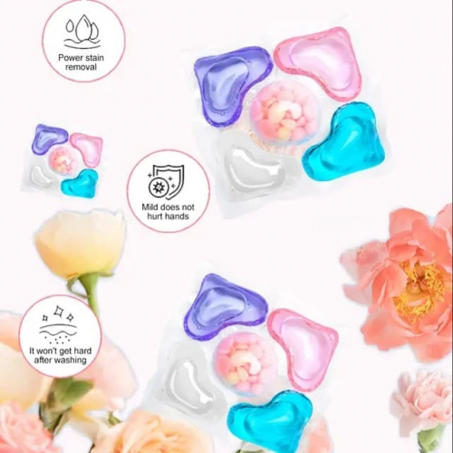 QINYI  Капсулы для стирки CLEAN 8X Антибактериальные 5 in 1  (36 штук)