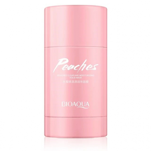 BIOAQUA  Маска для лица Стик PEACHES Глиняная ПЕРСИК  40г  (BQY30465)