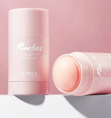 BIOAQUA  Маска для лица Стик PEACHES Глиняная ПЕРСИК  40г  (BQY30465)