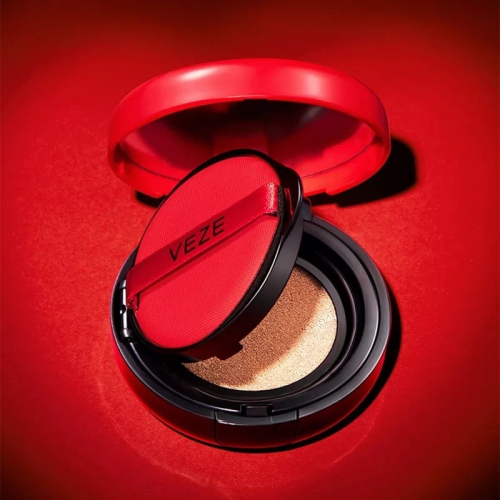 VEZE  Крем тональный - Кушон CUSHION BB Cream Стойкий, Сияющий  № 02 слоновая кость  15г  (FZ-76231)