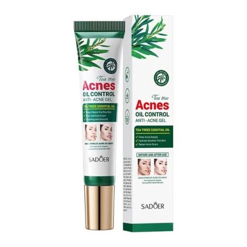 SADOER  Гель для лица ACNES Oil Control  Чайное Дерево   20г  (SD-42415)