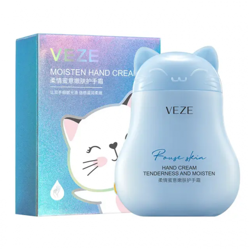 VEZE  Крем для рук Fragrance Tenderness Парфюмированный НЕЖНЫЙ  (голубой котик)  60г  (FZ-78358)