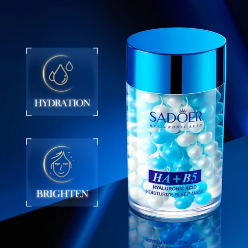 SADOER  Маска для лица Ночная HYALURONIC ACID + B5 (шарики)  120г  (SD-51797)