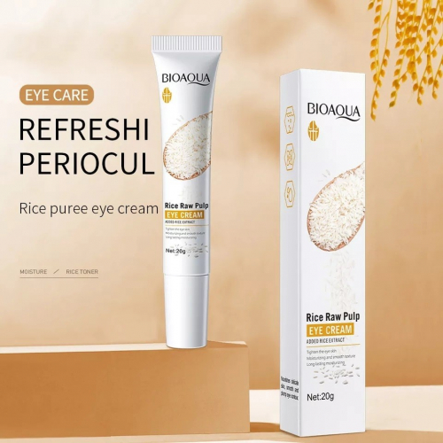 BIOAQUA  Крем для век RICE RAW PULP Подтягивающий с экстрактом РИСА  20г  (BQY83895)
