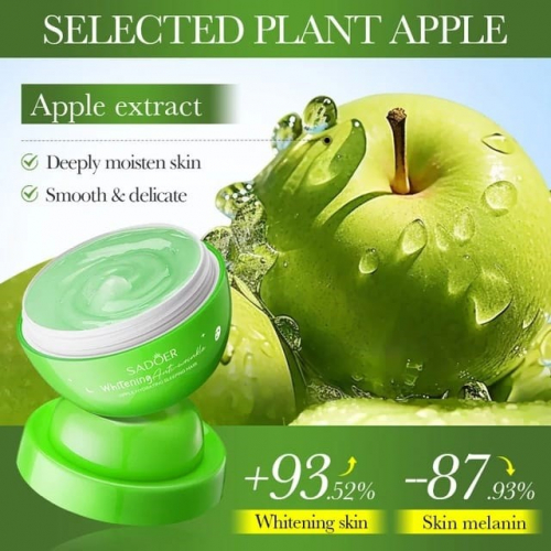 SADOER  Маска для лица Ночная Whitening APPLE от морщин ЯБЛОКО  120г  (SD-13095)