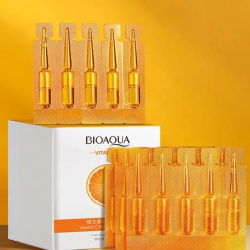 BIOAQUA  Эссенция для лица VITAMIN C Обновляющая  (2мл * 20 штук) (капсулы)  (BQY-93837)