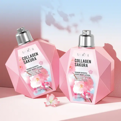 SADOER  Лосьон для тела COLLAGEN SAKURA Увлажняющий Смягчающий САКУРА и Коллаген  300мл  (SD-03065)
