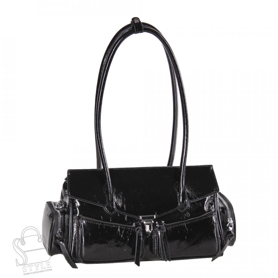 Сумка женская кожаная 3350Q black Polina&Eiterou в Новосибирске