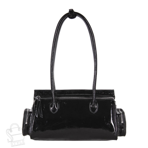 Сумка женская кожаная 3350Q black Polina&Eiterou  в Новосибирске