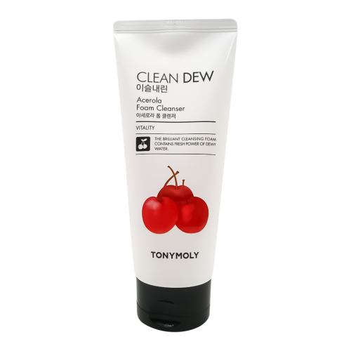 360 р.  654 р.  [TONYMOLY] Пенка для умывания очищающая АЦЕЛОРА Tonymoly Clean Dew Acerola Foam Cleanser, 180 мл