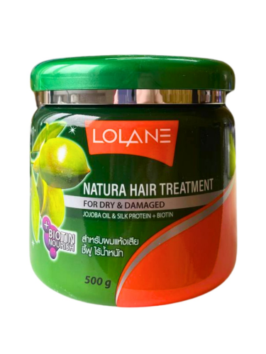 [LOLANE] Маска для сухих и поврежденных волос МАСЛО ЖОЖОБА И ПРОТЕИНЫ ШЕЛКА Natura Treatment for Dry&Damaged Hair+Jojoba Oil&Silk Protein, 500 мл